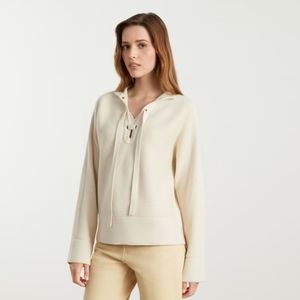 Everlane The Lace-Up Smock Sweater